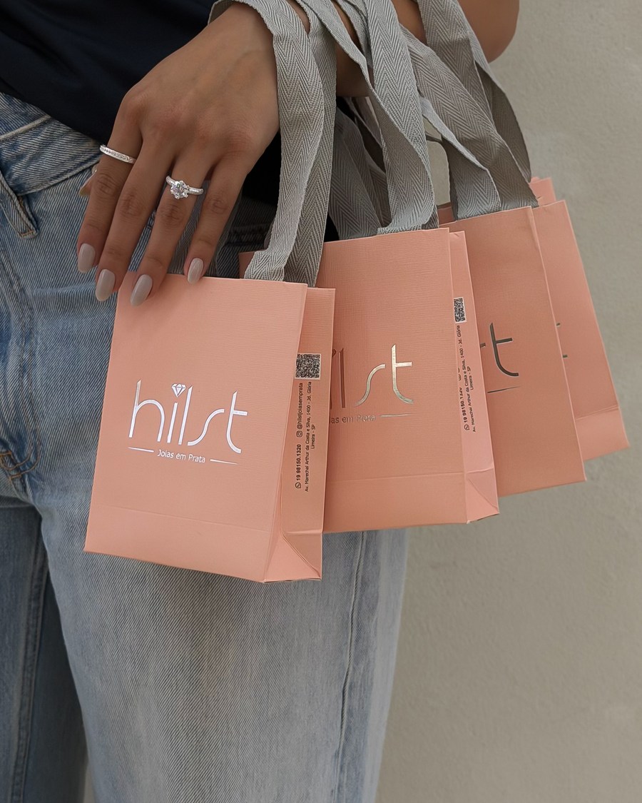 Sacolas da Hilst Joias em Prata